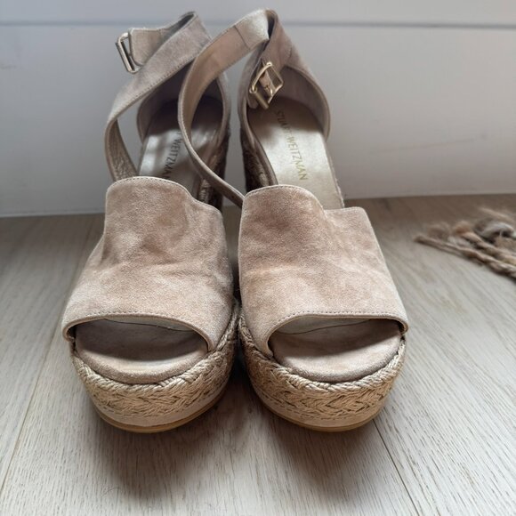 Stuart Weitzman Suede Espadrilles, Size 9 - Picture 4 of 5